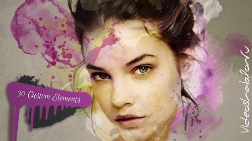 Watercolor & Paint Drip Package - After Effects Templates