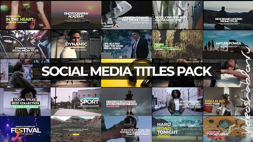 30 Social Media Titles - Premiere Pro Templates