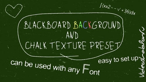 Chalk Board Preset 65128 - After Effects Templates