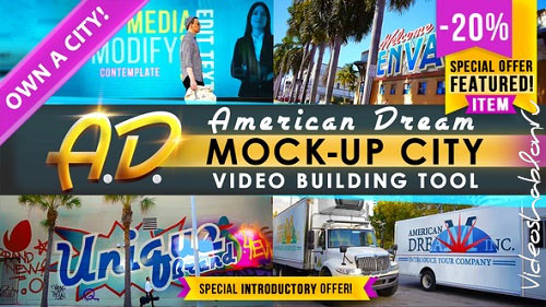 AD - City Titles Mockup Business Intro - Project for After Effects